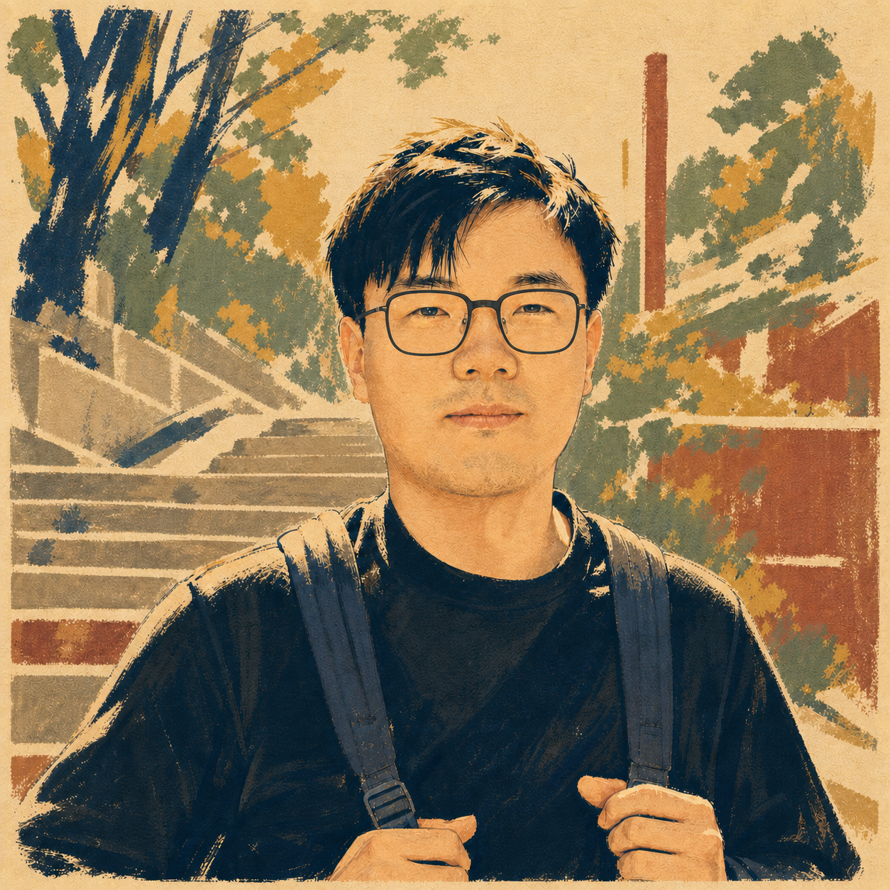 Illustrated portrait of Tingfeng Lan